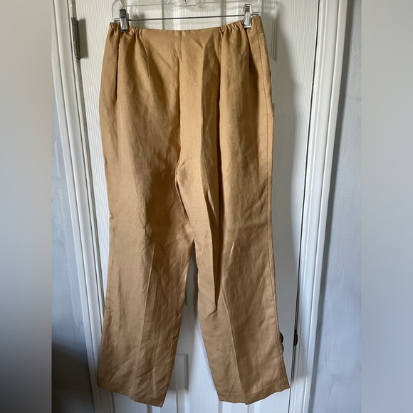 NWT Talbots silk linen trouser pants - Picture 8 of 11